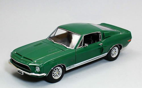 1/18 ACME Ford 1968 Shelby Mustang GT350 Dark Green WT Color Code 7081 Release #5 Diecast Car Model Limited