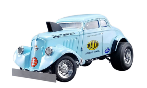 1/18 ACME 1933 Malco Gasser Ohio with Air Plow (Light Blue) Diecast Car Model