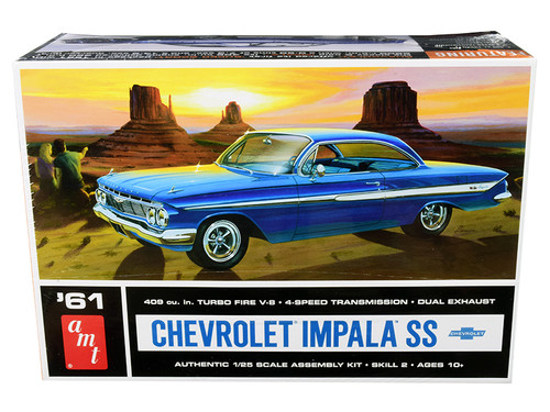 Skill 2 Model Kit 1961 Chevrolet Impala SS 1/25 Scale Model by AMT