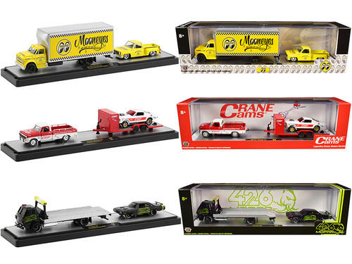 Auto Haulers Set of 3 Trucks Release 38 Limited Edition to 6000 pieces Worldwide 1/64 Diecast Models by M2 Machines