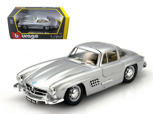 mai 1954 Mercedes 300 SL 300SL Gullwing Silver 1/18 Diecast