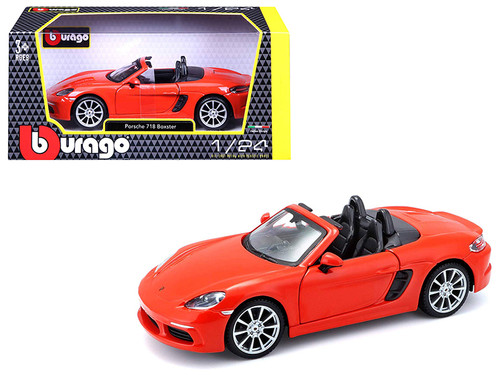 スペクター Porsche 718 Boxster Orange 1/24 Diecast Model Car by Bburago