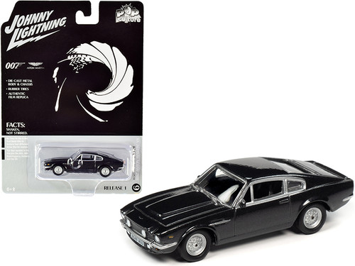 1987 Aston Martin V8 (James Bond 007) "No Time to Die" (2020) Movie "Pop Culture" Series 1/64 Diecast Model Car by Johnny Lightning