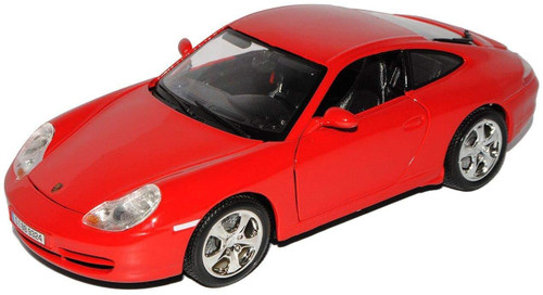 1/18 Bburago Gold Collection Porsche 911 996 Carrera 4 Rot Coupe 1997-2006 (Red) Diecast Car Model