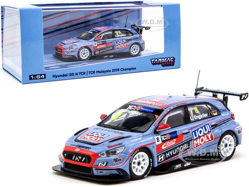 Hyundai i30 N TCR #8 Luca Engstler Champion TCR Malaysia (2019) 1/64 Diecast Model Car by Tarmac Works