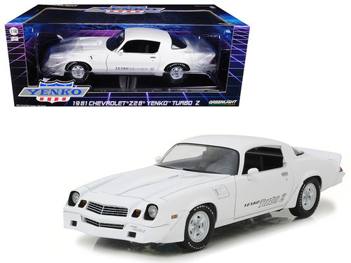 1981 Chevrolet Camaro Z/28 Yenko Turbo Z White 1/18 Diecast Model Car by Greenlight