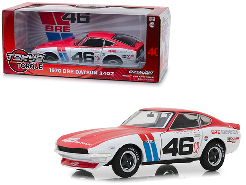 1970 Datsun 240Z #46 John Morton BRE (Brock Racing Enterprises) "Tokyo Torque" Series 1/24 Diecast Model Car by Greenlight