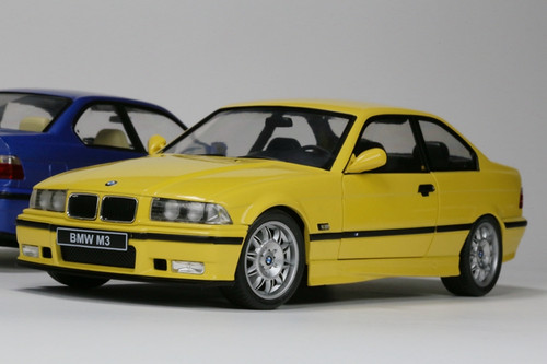 1/18 BMW E36 M3 Coupe (Yellow) Diecast Car Model by Solido