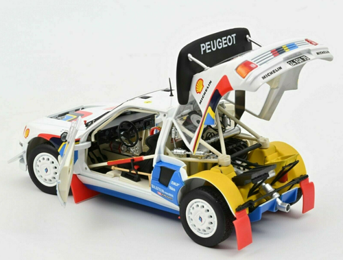 1/18 Peugeot 205 T16 Rallye 1986 Montecarlo T.Salonen/S.Harjanne Diecast Model Car by Norev