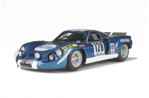 1/18 OTTO Alpine A220 Courte Bleu Alpine Critérium des Cévennes 1969 - Jabouille/Guenard Resin Car Model