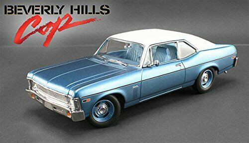 1/18 GMP 1970 Chevrolet Nova Blue with White Top from Movie Beverly Hills  Cop (1984) Diecast Car Model