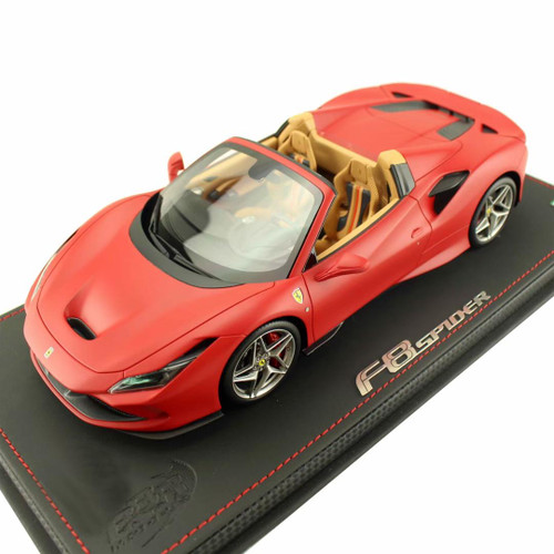 1/18 BBR Ferrari F8 Spider (Matte Rosso Corsa Red) Resin Car Model Limited 24 Pieces