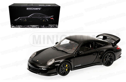 1/18 Minichamps 2011 Porsche 911 GT2 RS Black Wheels (Black) Diecast Car Model