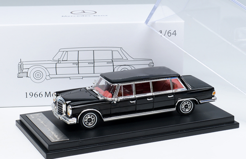 1/64 DCM Mercedes-Benz Mercedes Benz 600 W100 Pullman Hardtop (Black) Diecast Car Model