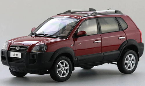 1/18 Dealer Edition 1st Generation Hyundai Tucson (JM 2004-2008) (Red) Diecast Car Model