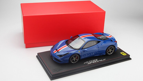 LIMITED 20! BBR HANDMADE RESIN 1/18 FERRARI 458 SPECIALE (DARK BLUE)!