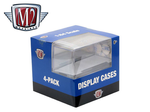 Set of 4 Acrylic Display Showcases for 1/64 Scale Model Cars by M2 Machines
