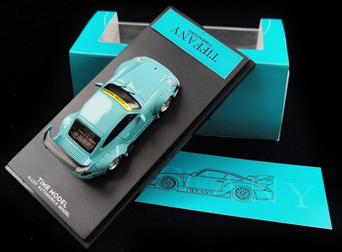 1/64 Time Model Porsche 911 993 RWB (Tiffany Blue) Diecast Car Model