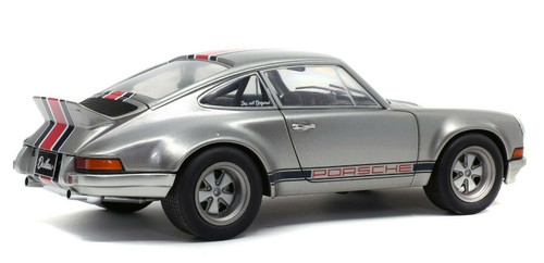 1/18 Solido 1973 Porsche 911 RSR Silver Diecast Car Model