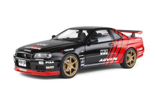 1/18 Nissan Skyline R34 GTR GT-R Advan Drift Livery Diecast Car Model