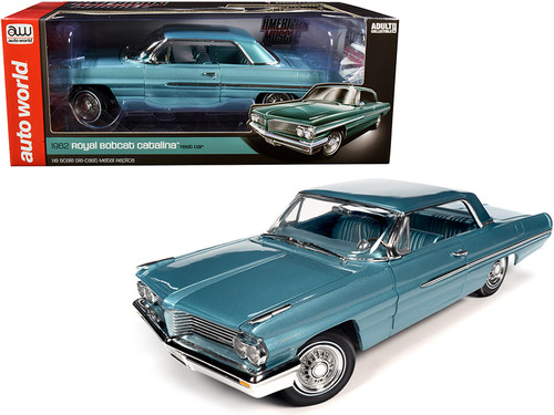 1/18 Auto World 1961 Pontiac Catalina Hardtop (Grey) Diecast Car
