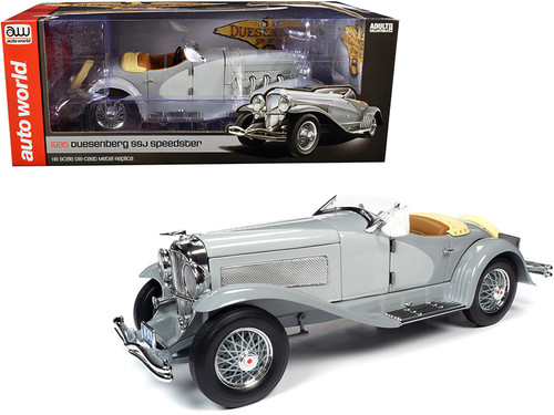 1935 Duesenberg SSJ Straight-8 Speedster Light Gray and Dark Gray