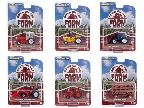 "Down on the Farm" Set of 6 pieces Series 4 1/64 Diecast Models by Greenlight