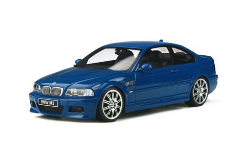 1/18 OTTO BMW E46 M3 V2 (Laguna Seca Blue) Resin Car Model Limited