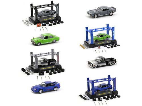 Model Kit 4 piece Car Set Release 32 1/64 Diecast Model Cars by M2 Machines