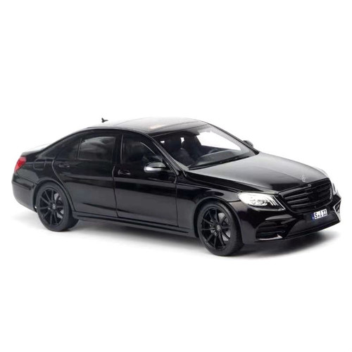 1/18 Norev 2018 Mercedes-Benz Mercedes S-Class S-Klass AMG Line (Black w/ Black Wheels) Diecast Car Model