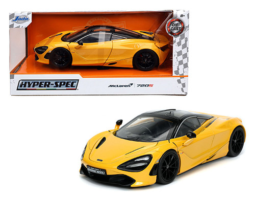 Hyper-Spec McLaren 720S Yellow - 1/24 Diecast Model by Jada