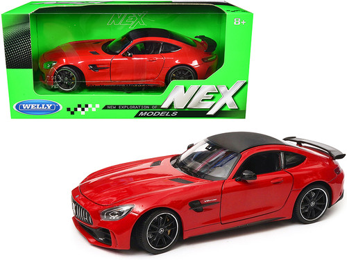 Mercedes AMG GT R Red with Carbon Top 