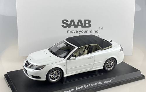 1/18 Dealer Edition Saab 9-3 93 Convertible (Pearl White) Diecast Car Model