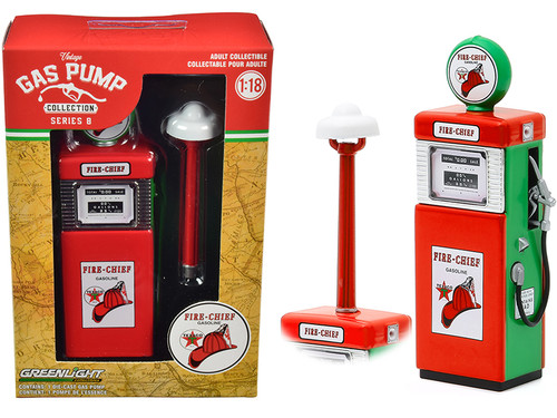 GreenLight 1:18 Vintage Gas Pumps Series 14 - 1951 Wayne 505 Gas Pump Ace  High Gasoline 14140-B