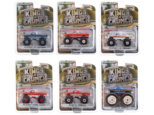 "Kings of Crunch" Set of 6 Monster Trucks Series 7 1/64 Diecast Model Cars by Greenlight