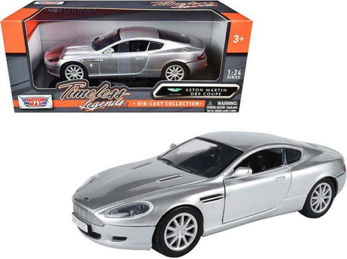 1/24 Motormax Timeless Legends Aston Martin DB9 Coupe (Silver) Diecast Car Model