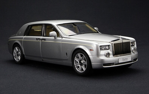 1/18 Kyosho Rolls-Royce Phantom Extended Wheelbase (EWB) (Silver) Diecast Car Model
