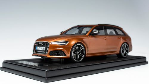 1/18 Motorhelix Audi RS6 Avant (Orange Brown) Resin Car Model w/ Matching color roof luggage Limited 66 Pieces