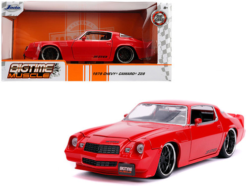 1979 Chevrolet Camaro Z28 Glossy Red "Bigtime Muscle" 1/24 Diecast Model Car by Jada