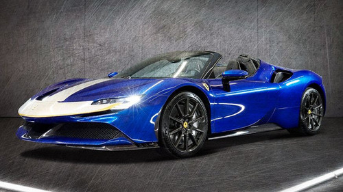 1/18 MR Collection Ferrari SF90 Spider (Blu Elettrico) Resin