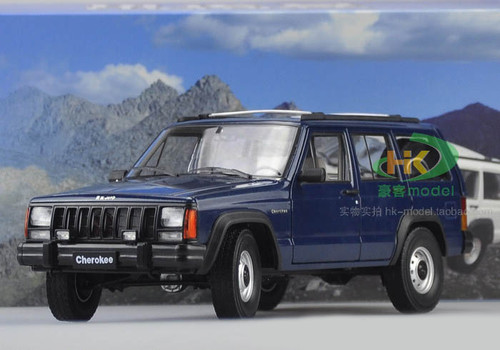 1/18 Dealer Edition Classic Jeep Cherokee (Blue) Diecast Car Model