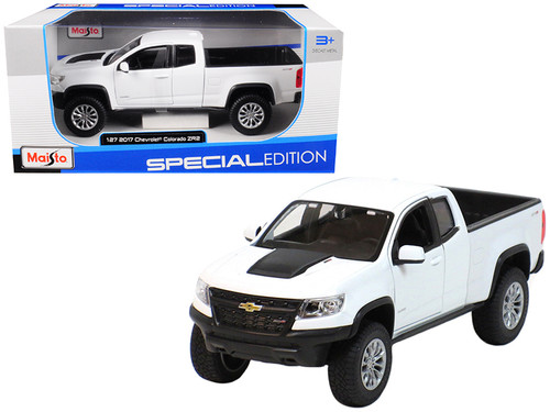 2017 Chevrolet Colorado ZR2 Pickup Truck White 1/27 Diecast Model