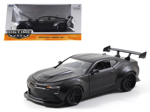 2016 Chevrolet Camaro SS Widebody Primer Black "Big Time Muscle" 1/24 Diecast Model Car by Jada