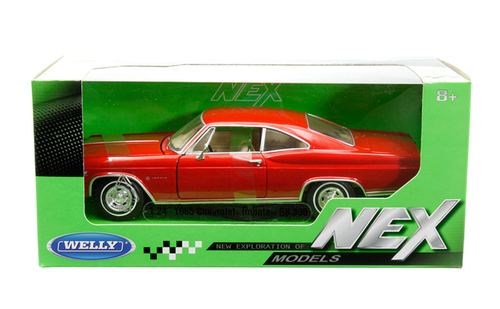 1/24 Welly 1965 Chevrolet Impala SS 396 (Red) Diecast Car Model