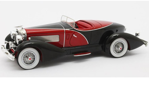 1/43 DUSENBERG J SWB FRENCH FIGONI BLACK-RED  Diecast Car Model by ACME