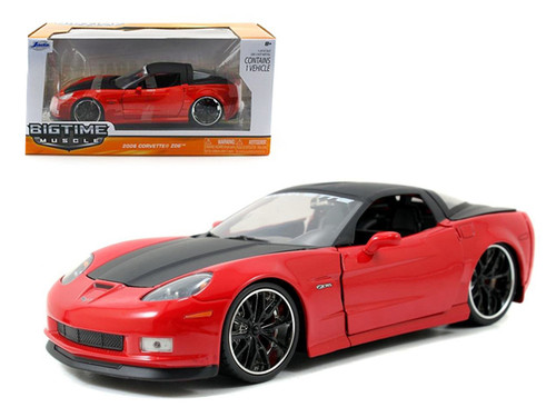 2006 Chevrolet Corvette Z06 Blue 1/24 Diecast Model Car by Jada