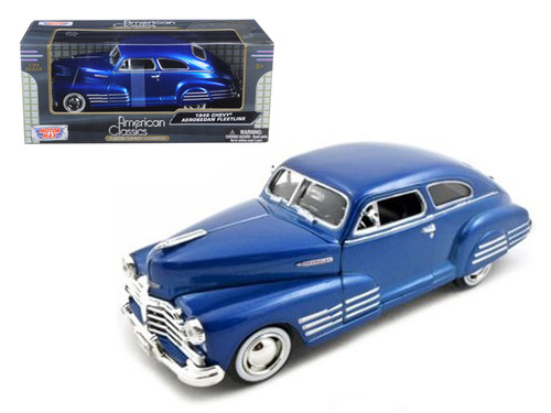 1/24 Motormax 1948 Chevy Aerosedan Fleetline (Blue) Diecast Car Model