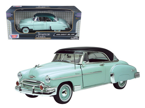 1950 Chevrolet Bel Air Green 1/18 Diecast Model Car by Motormax