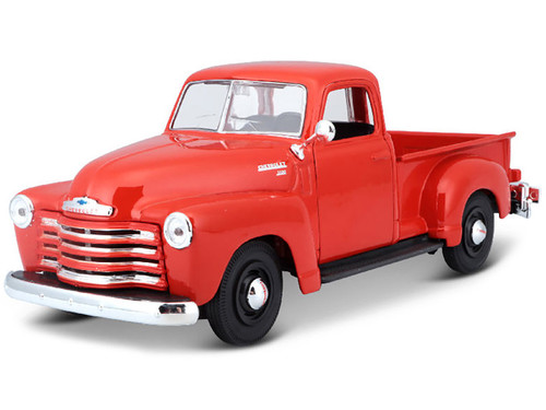 1950 Chevrolet 3100 Pick Up Truck Omaha Orange 1/25 Diecast Model by Maisto