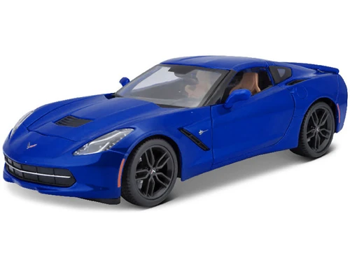 2014 Chevrolet Corvette Stingray C7 Z51 Blue 1/18 Diecast Model Car by Maisto
